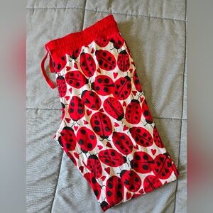Little Sleepies Women's Medium Pajama Jogger Pants- Love Bug Print